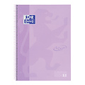 Oxford Cahier de notes Oxford Touch Europeanbook A4+ 4 perforations ligné 80fls pastel violet