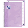 Oxford Cahier de notes Oxford Touch Europeanbook A4+ 4 perforations ligné 80fls pastel violet