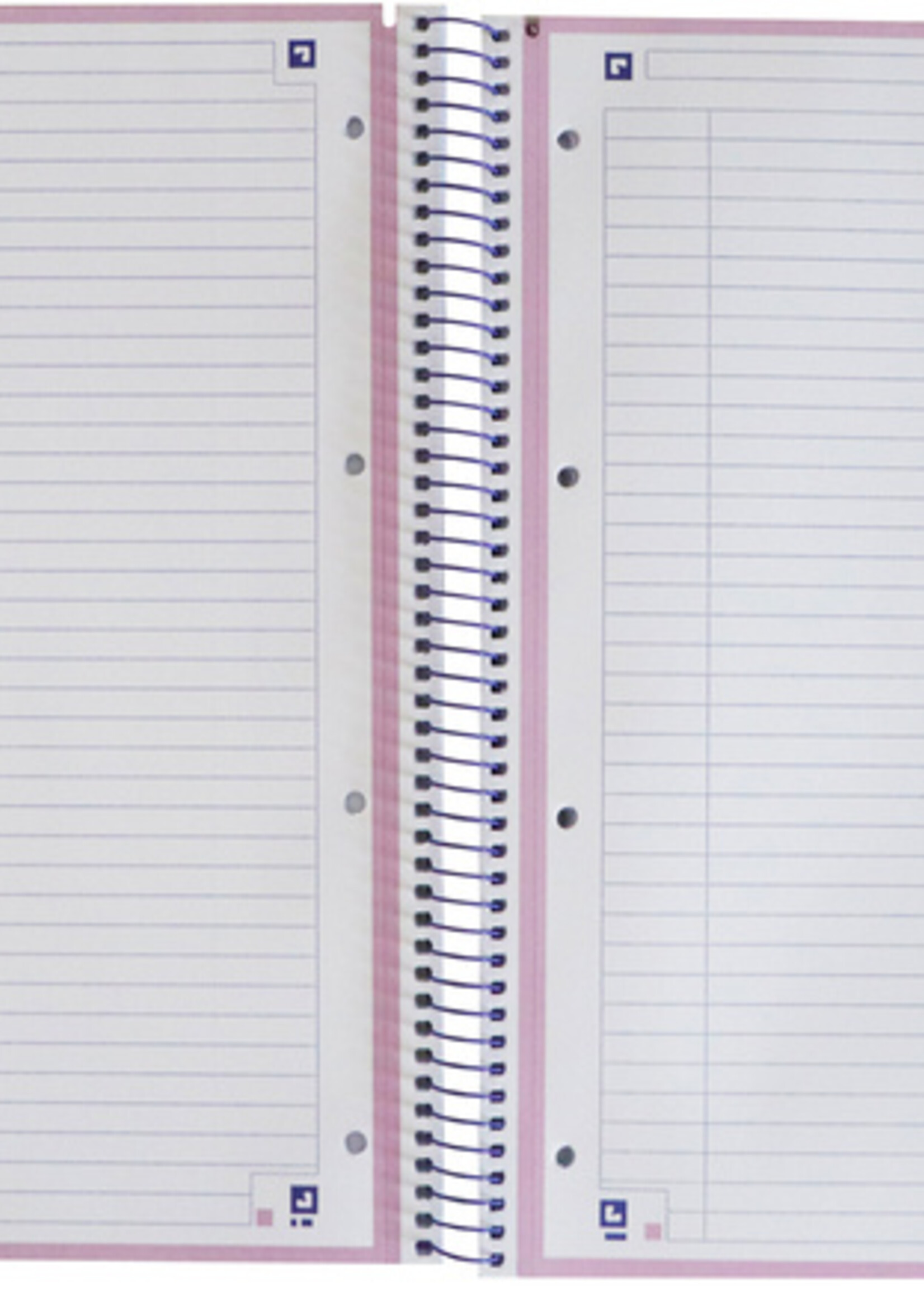 Oxford Notitieboek Oxford Touch Europeanbook A4+ 4-gaats lijn 80vel pastel paars