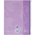 Oxford Cahier de notes Oxford Touch Europeanbook A4+ 4 perforations ligné 80fls pastel violet