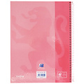 Oxford Cahier de notes Oxford Classic Europeanbook A4+ 4 perforations ligné 80fls rose