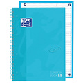 Oxford Cahier de notes Oxford Touch Europeanbook A4+ 4 perforations ligné 80fls pastel bleu