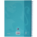 Oxford Notitieboek Oxford Touch Europeanbook A4+ 4-gaats lijn 80vel pastel blauw