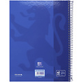 Oxford Carnet de notes Oxford Classic Europeanbook A4+ 4 perforations carreau 5x5 80fls bleu foncé