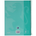 Oxford Cahier de notes Oxford Touch Europeanbook A4+ 4 perforations ligné 80fls pastel menthe