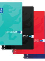 Oxford Collegeblok Oxford School A4 23-gaats ruit 10mm 80vel assorti