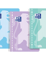 Oxford Bloc de cours Oxford School A4+ 23 perforations ligné 80 feuilles pastel assorti