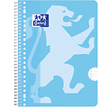 Oxford Bloc de cours Oxford School A4+ 23 perforations ligné 80 feuilles pastel assorti