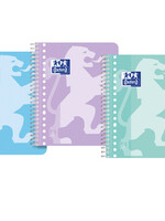 Oxford Bloc de cours Oxford School A5+ 17 perforations ligné 80 feuilles pastel assorti