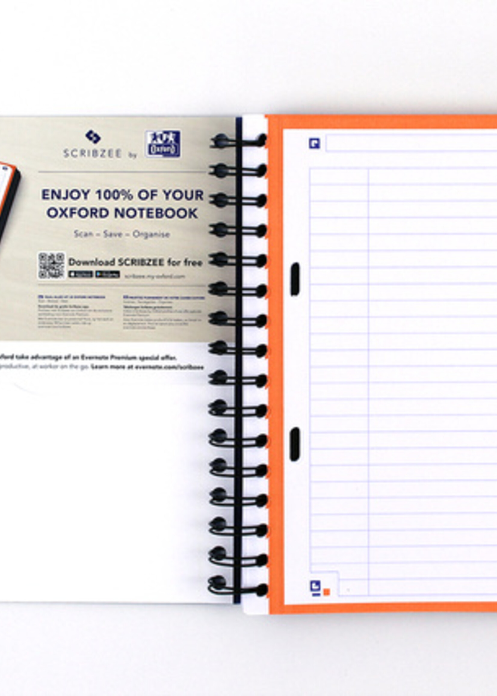 Oxford Projectboek Oxford School A5+ 6-gaats lijn 120vel blauw