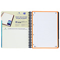 Oxford Cahier Oxford Projectbook School A4+ 4 perforations ligné 120 feuilles aqua