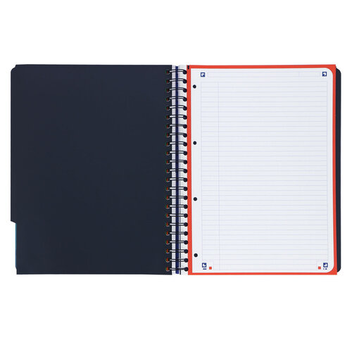 Oxford Cahier Oxford Projectbook School A4+ 4 perforations ligné 120 feuilles aqua