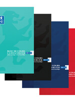 Oxford Bloc de cours Oxford School A4 2 perforations carreau 5mm 100 feuilles assorti
