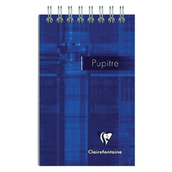 Bloc-notes à spirale Clairefontaine Puptire 75x120mm ligné