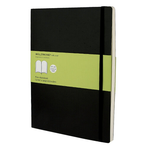 Moleskine Carnet de notes Moleskine XL 190x250mm uni couverture souple noir