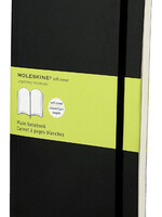 Moleskine Notitieboek Moleskine large 130x210mm blanco soft cover zwart