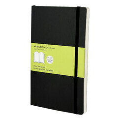 Carnet de notes Moleskine large 130x210mm uni couverture souple noir