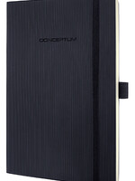 Sigel Notitieboek Sigel Conceptum Pure A5 194blz 80gr lijn zwart