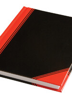 Office Cahier de notes noir/rouge A6 ligné 70g 96 feuilles