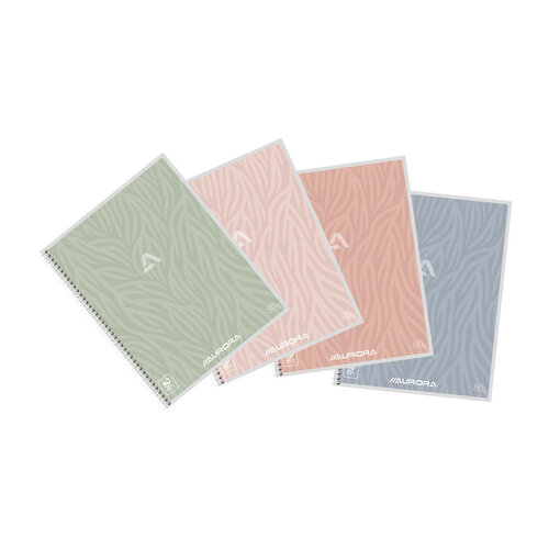 Aurora Cahier Aurora A5 120 pages 80g spirale ligné assorti