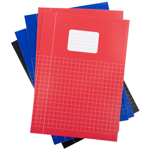 Verhaak Cahier Verhaak Basic A4 carreau 10x10mm 80 pages 60g assorti