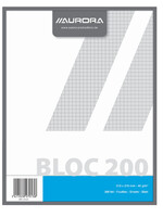 Aurora Kladblok Aurora 210x270mm ruit 5x5mm 200vel