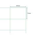 Qbasic Etiket Qbasic A4 1.000 vel 105x74 mm 8000 labels