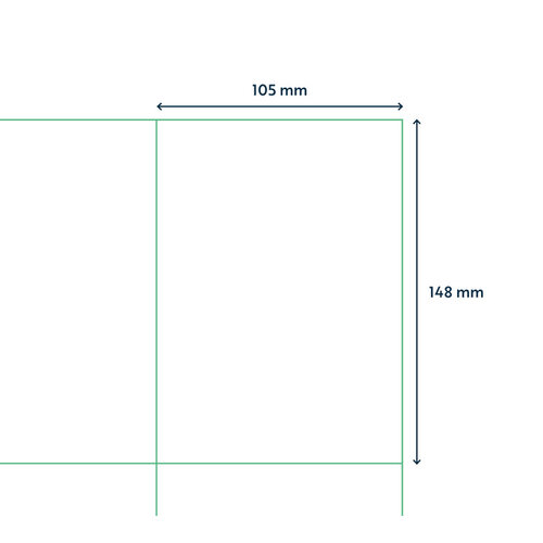 Qbasic Etiquette Qbasic A4 1000 feuilles 105x148mm 4000 étiquettes
