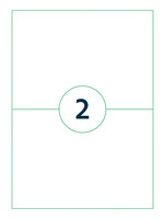 Qbasic Etiket Qbasic A4 1.000 vel 210x148mm 2000 labels