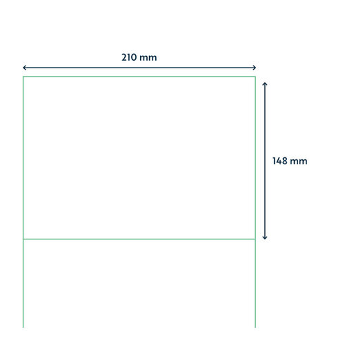 Qbasic Etiket Qbasic A4 1.000 vel 210x148mm 2000 labels