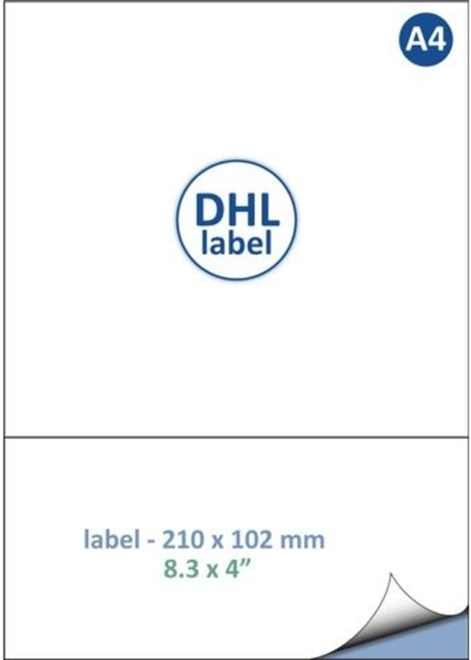 IEZZY Etiquette DHL IEZZY A4 1000 feuilles 210x162mm 1000 étiquettes