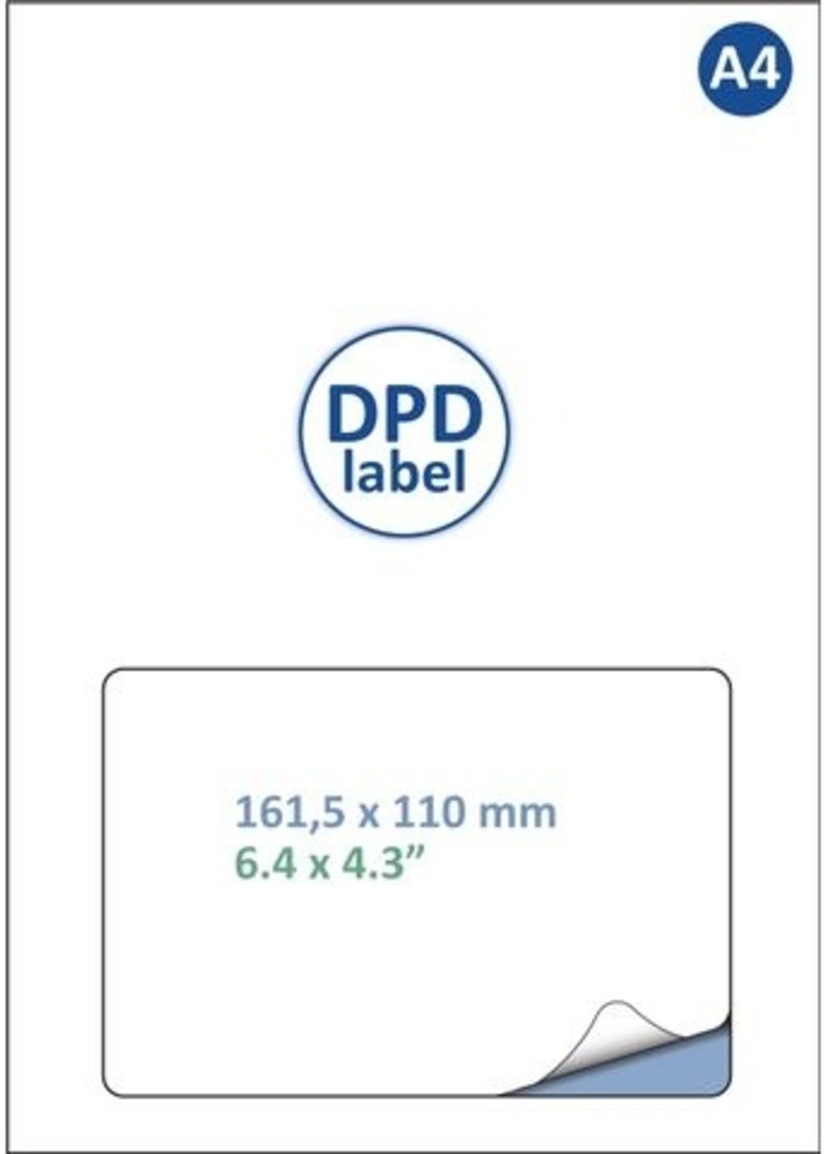 IEZZY Etiquette DPD IEZZY A4 1000 feuilles 161,5x100mm 1000 étiquettes