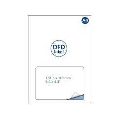 Etiquette DPD IEZZY A4 1000 feuilles 161,5x100mm 1000 étiquettes