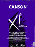 Canson Bloc à dessin Canson XL Multitechniques liquides A3 30 feuilles 250g