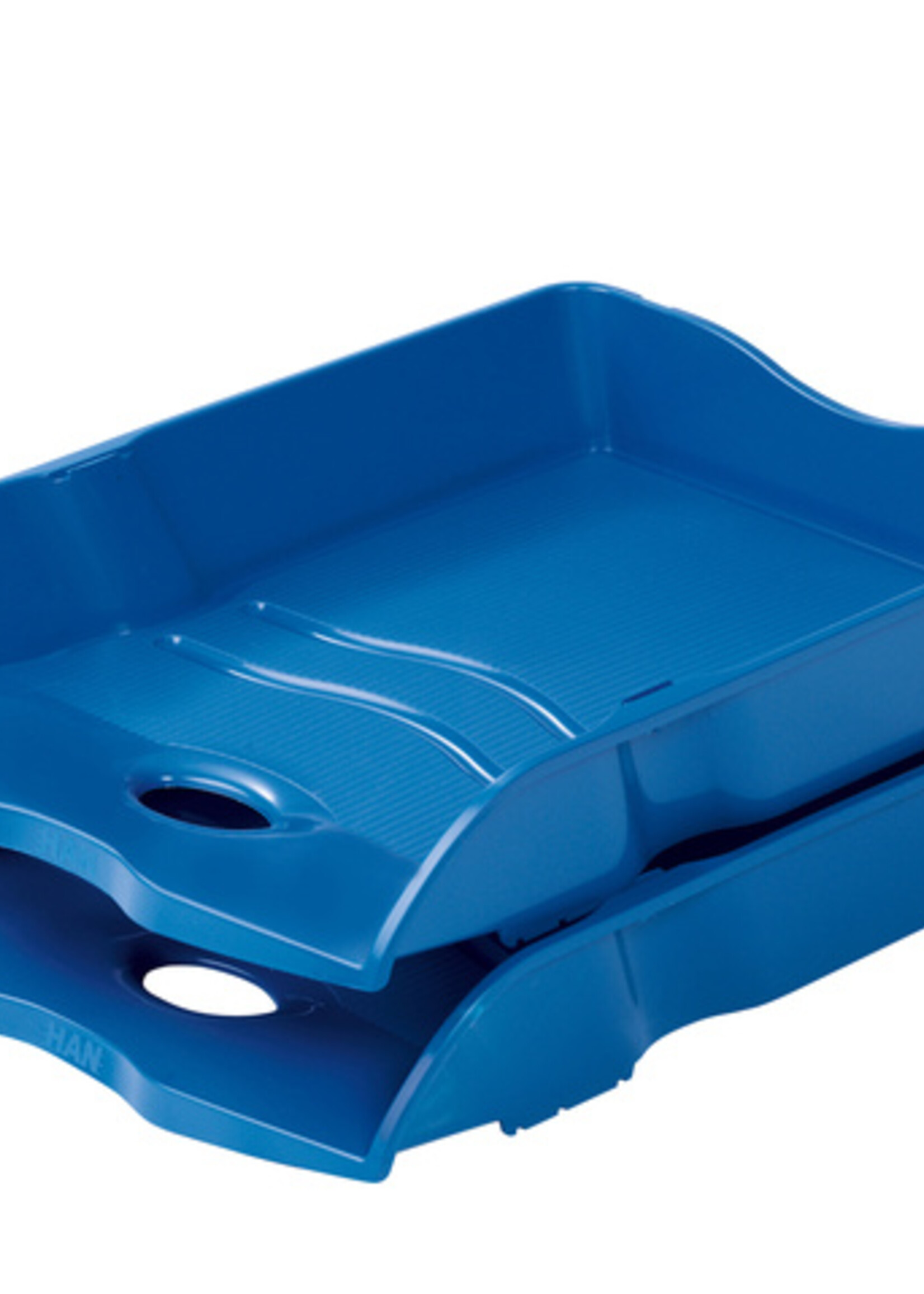 Han Corbeille à courrier HAN Re-LOOP A4 empilable & emboîtable bleu