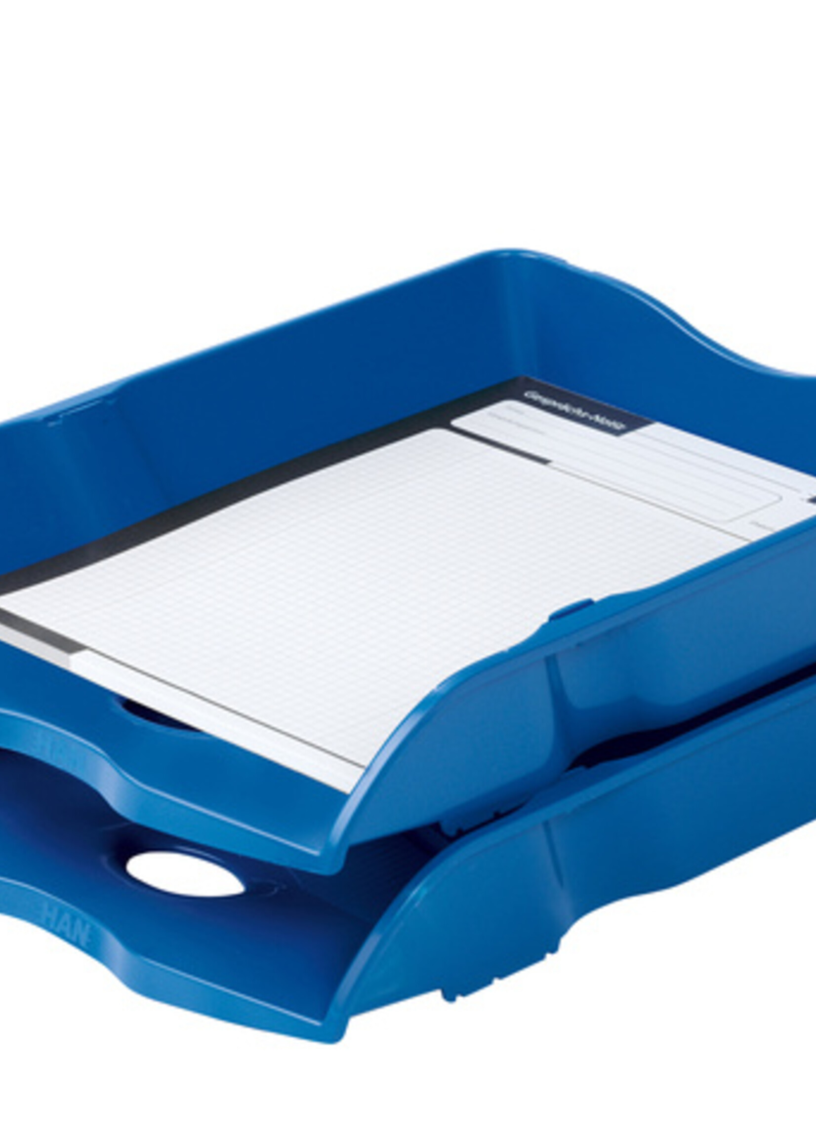 Han Corbeille à courrier HAN Re-LOOP A4 empilable & emboîtable bleu