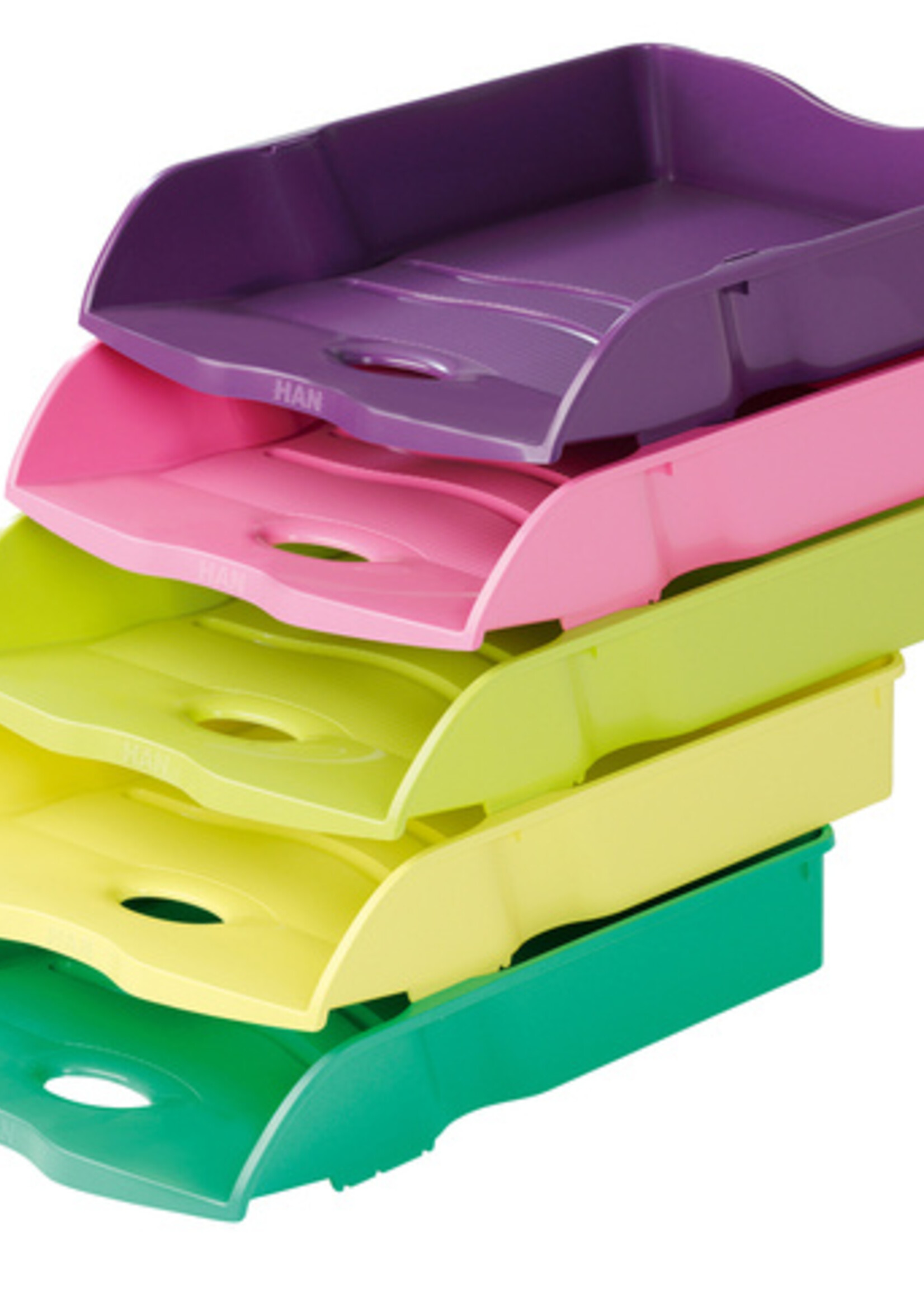 Han Corbeille à courrier HAN Re-LOOP A4 empilable & emboîtable bleu