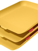 Leitz Corbeille à courrier Leitz Cosy 3 pièces jaune