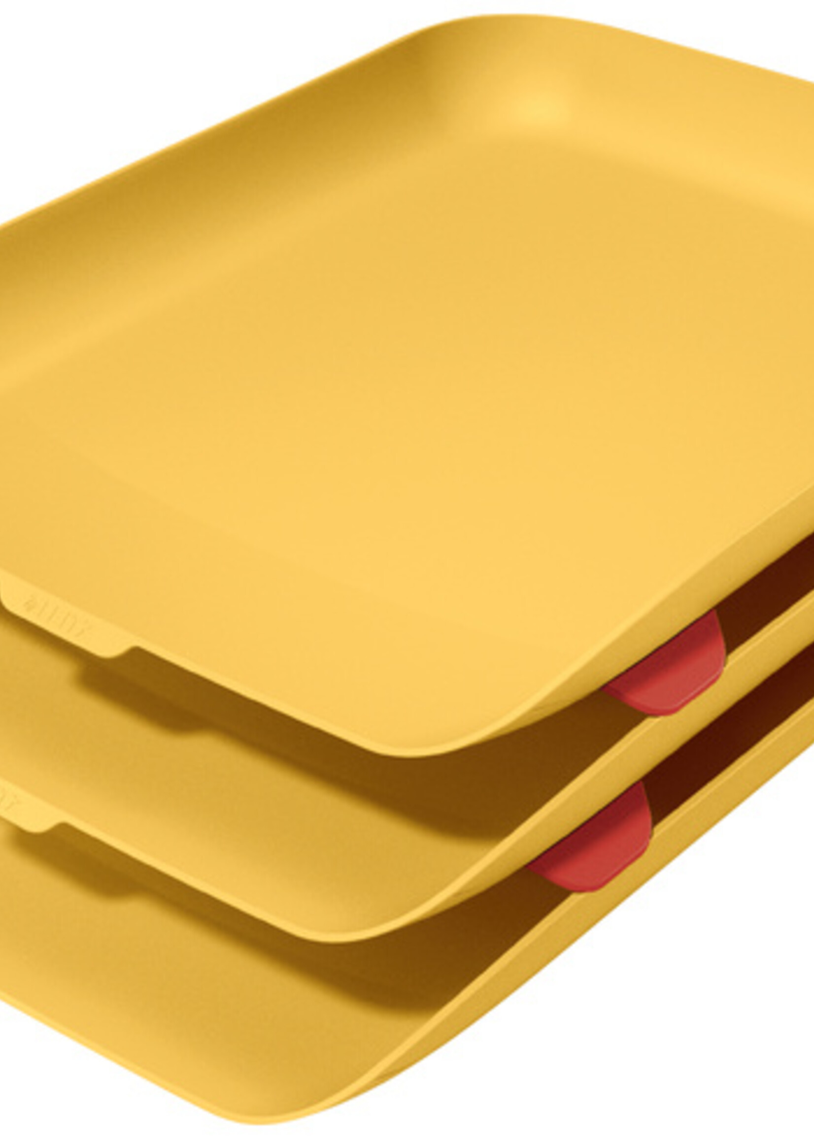 Leitz Corbeille à courrier Leitz Cosy 3 pièces jaune