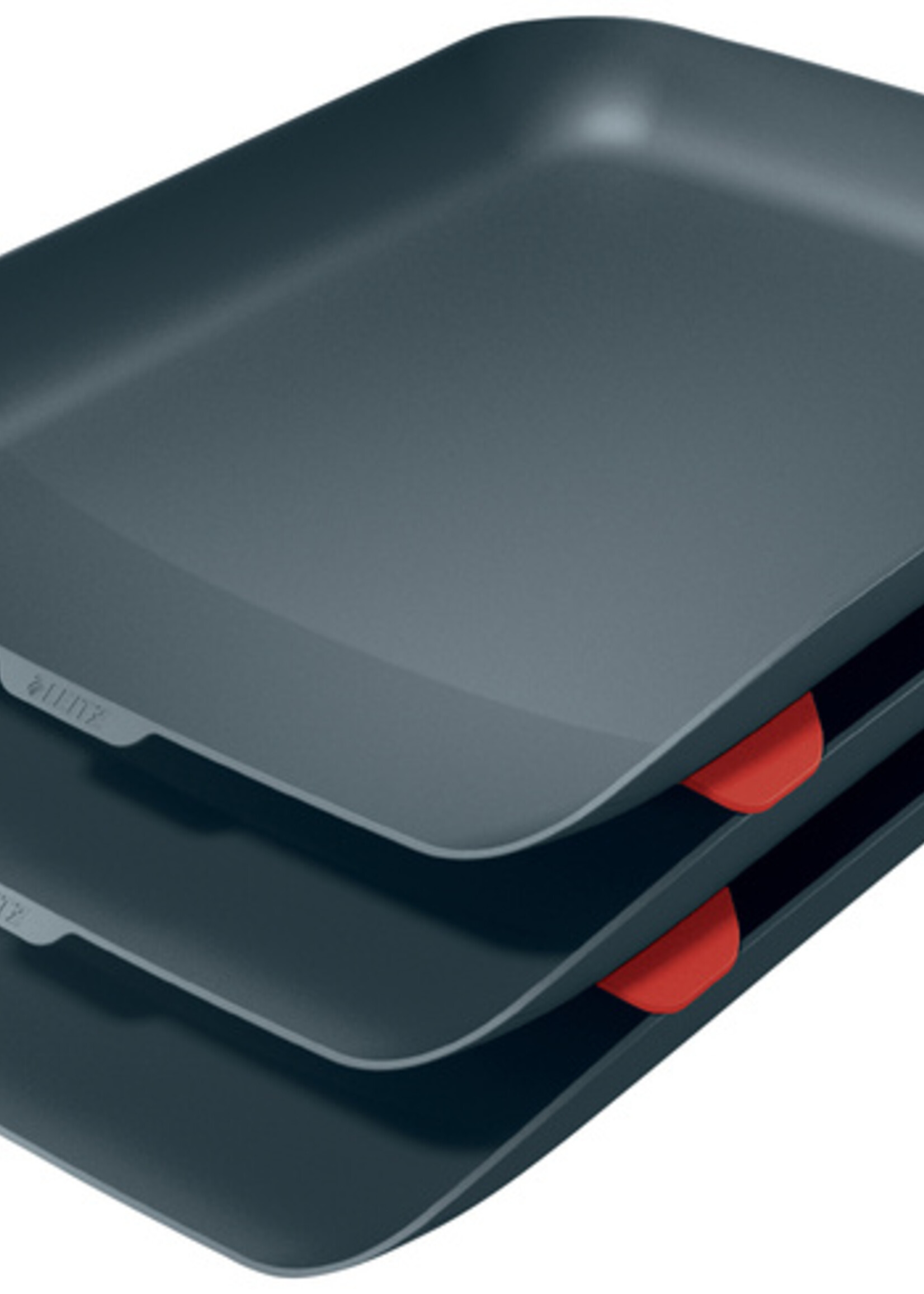 Leitz Corbeille à courrier Leitz Cosy lot 3 pièces gris