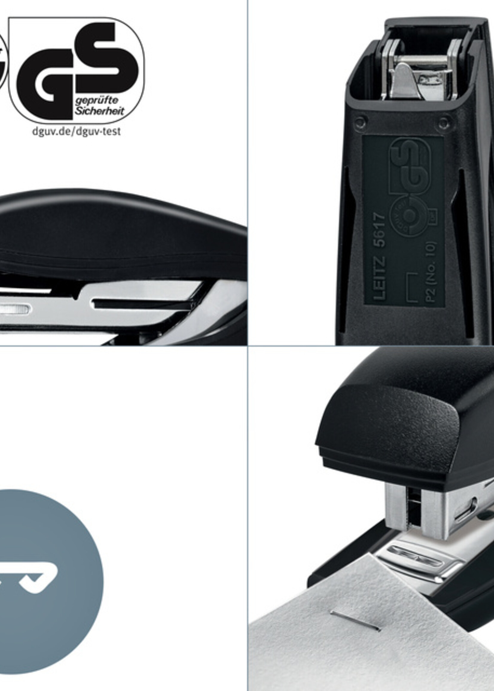 Leitz Agrafeuse Leitz NeXXt Recycle mini 10 feuilles noir