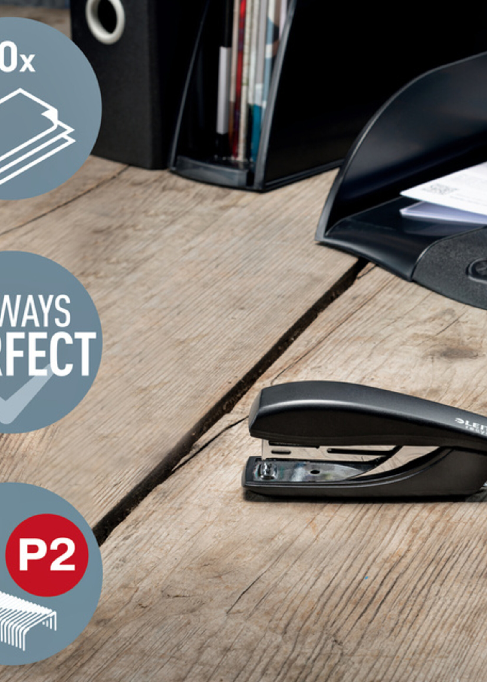 Leitz Agrafeuse Leitz NeXXt Recycle mini 10 feuilles noir