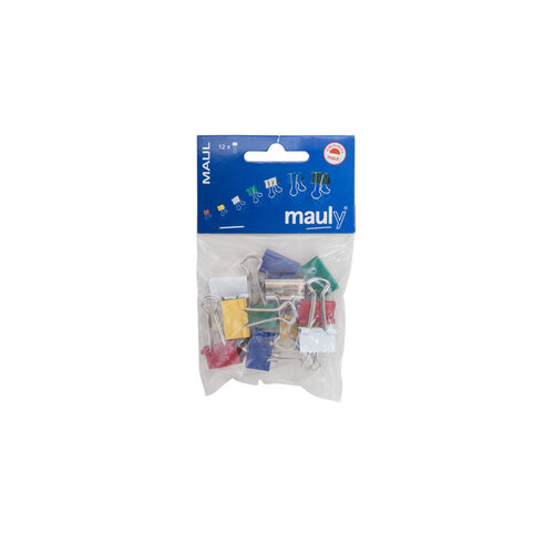 MAUL Papierklem MAUL 215 foldback 19mm capaciteit 7mm assorti