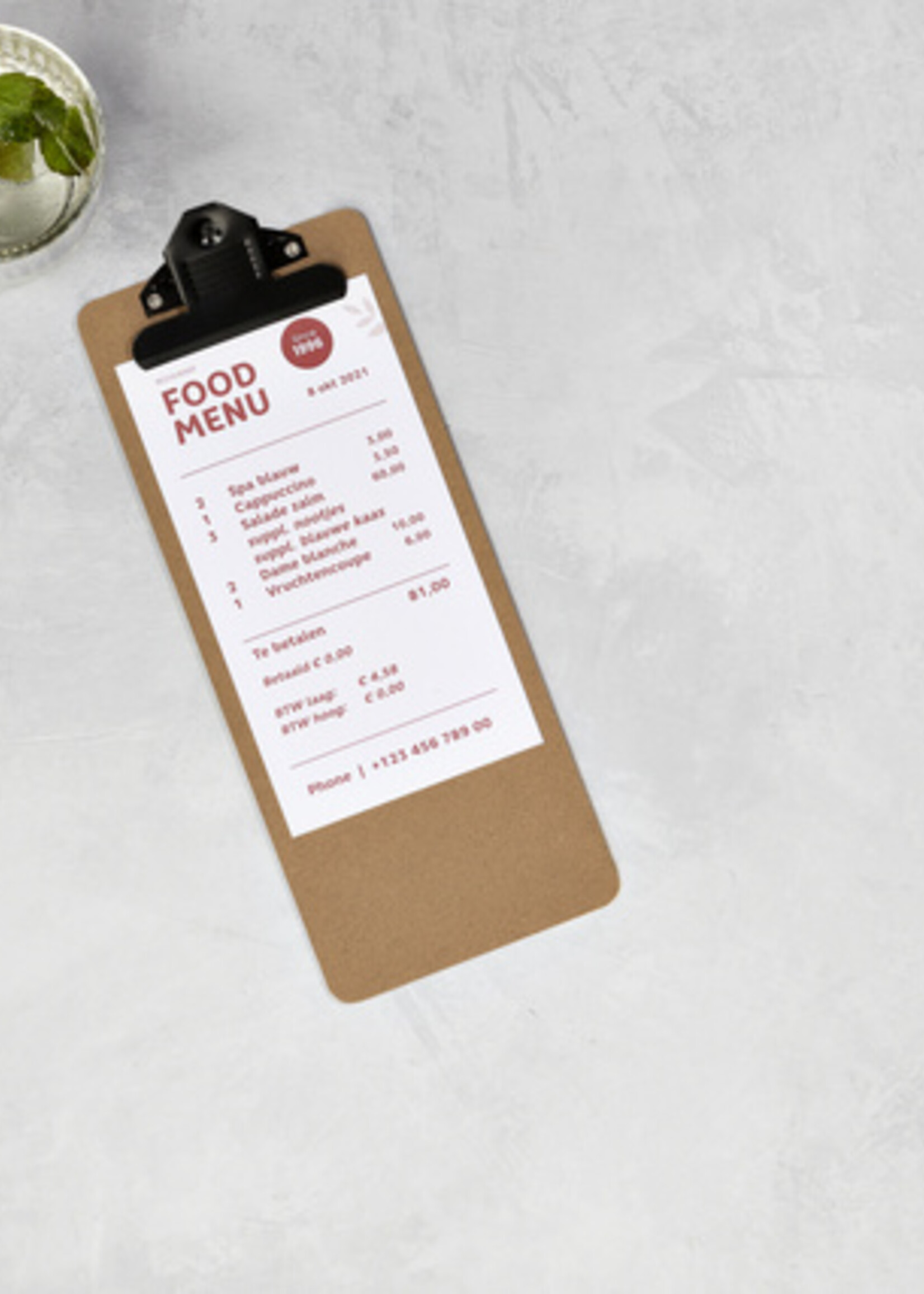 Europel Klembord Europel rekening hout