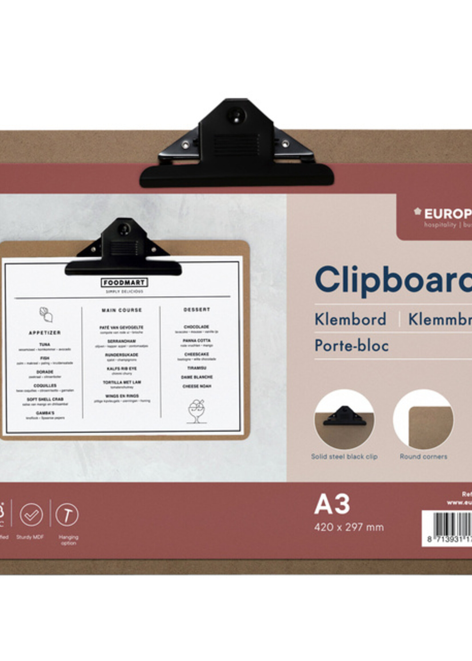 Europel Porte-bloc Europel A3 paysage bois