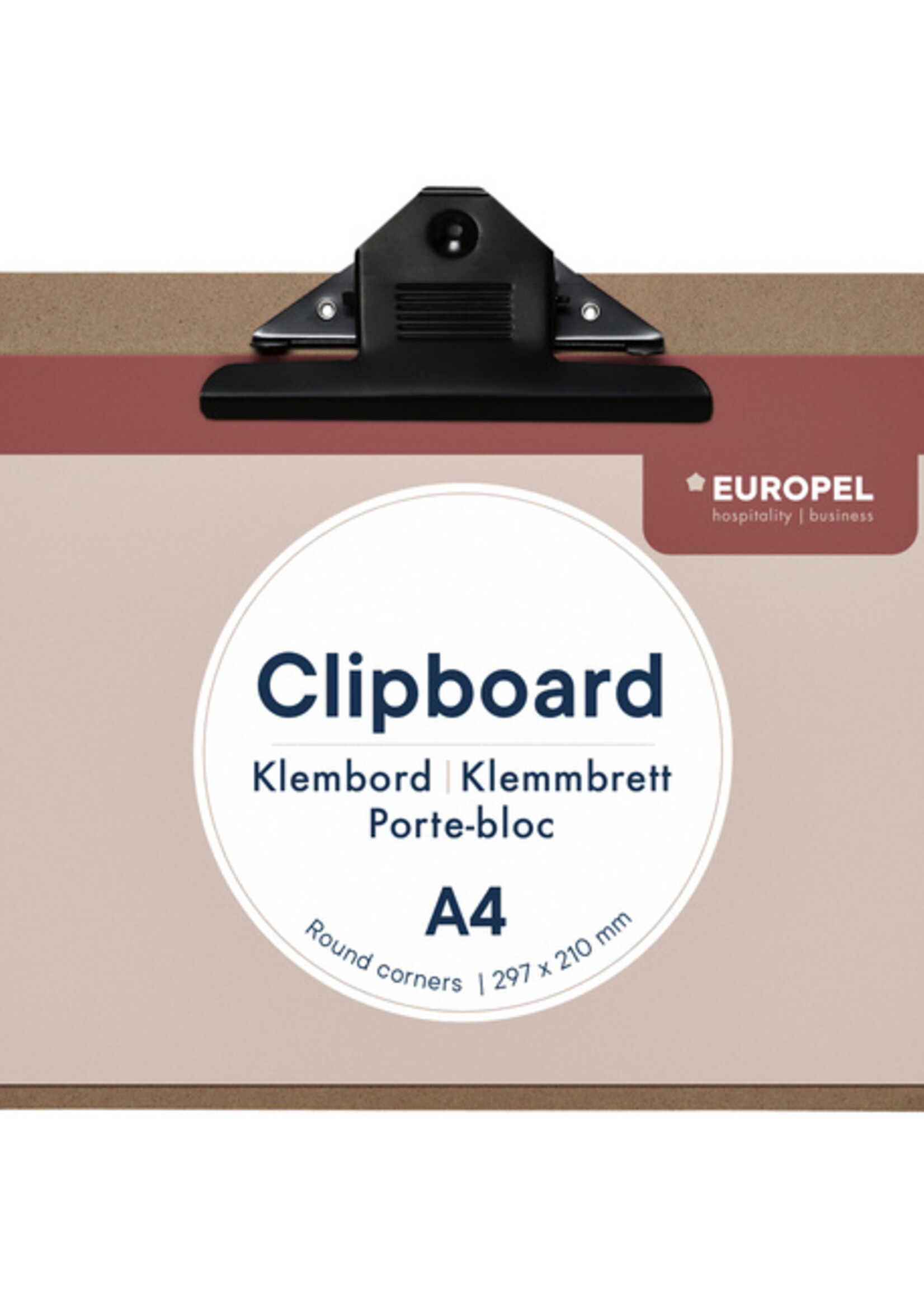 Europel Klembord Europel A4 liggend hout