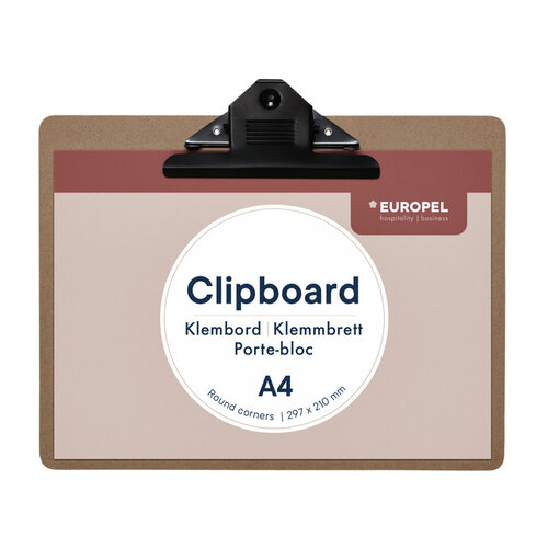 Europel Klembord Europel A4 liggend hout