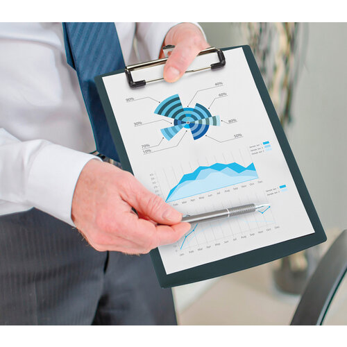 MAUL Klembord MAUL A5 staand hard kunststof zwart