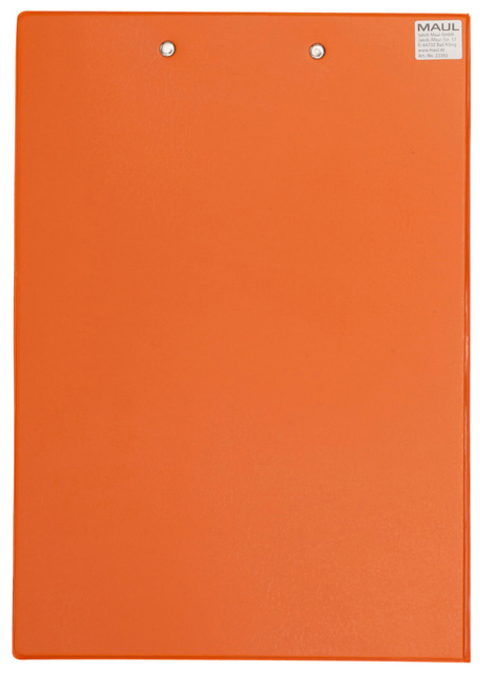 MAUL Porte-bloc à rabat Maul A4 portrait avec boule-stylo néon orange