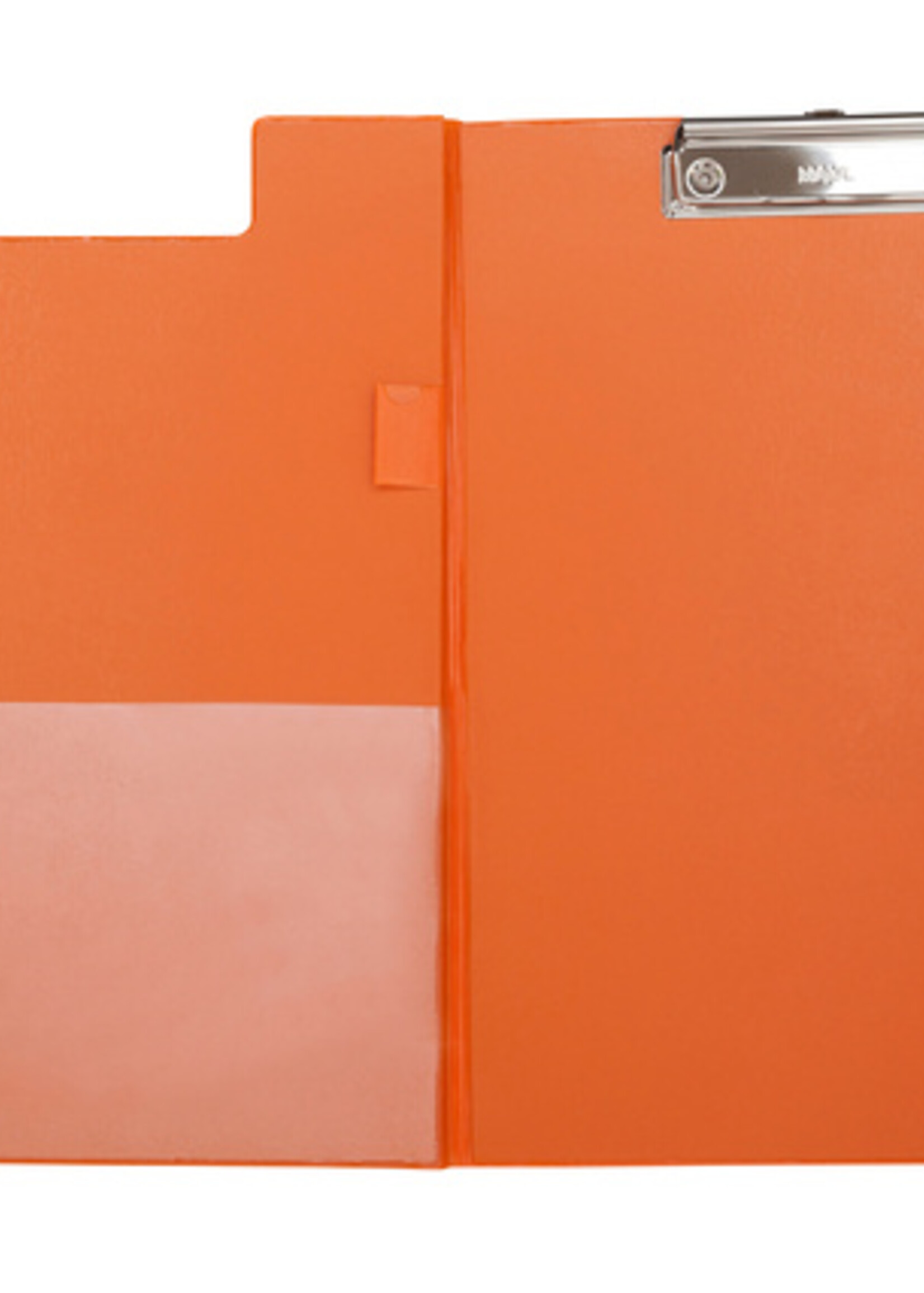 MAUL Porte-bloc à rabat Maul A4 portrait avec boule-stylo néon orange